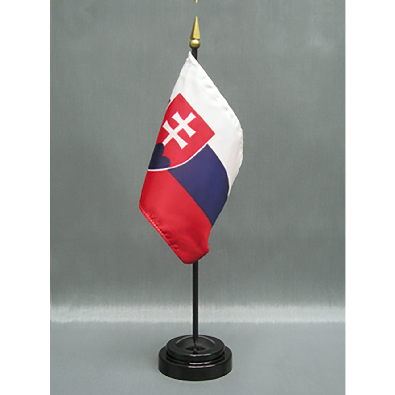 Slovakia Stick Flag 4"x6" E-Gloss, 12 Pack