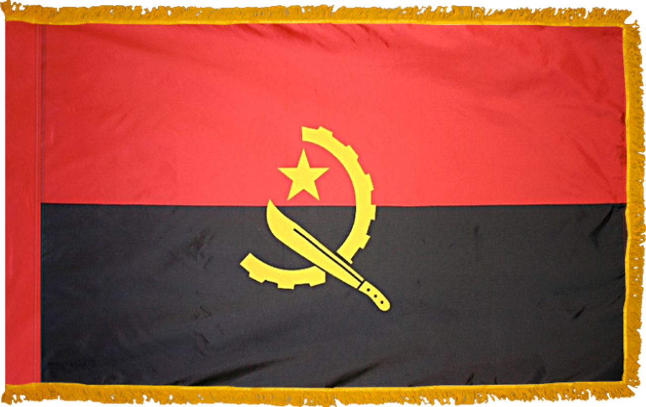Angola Indoor Flag