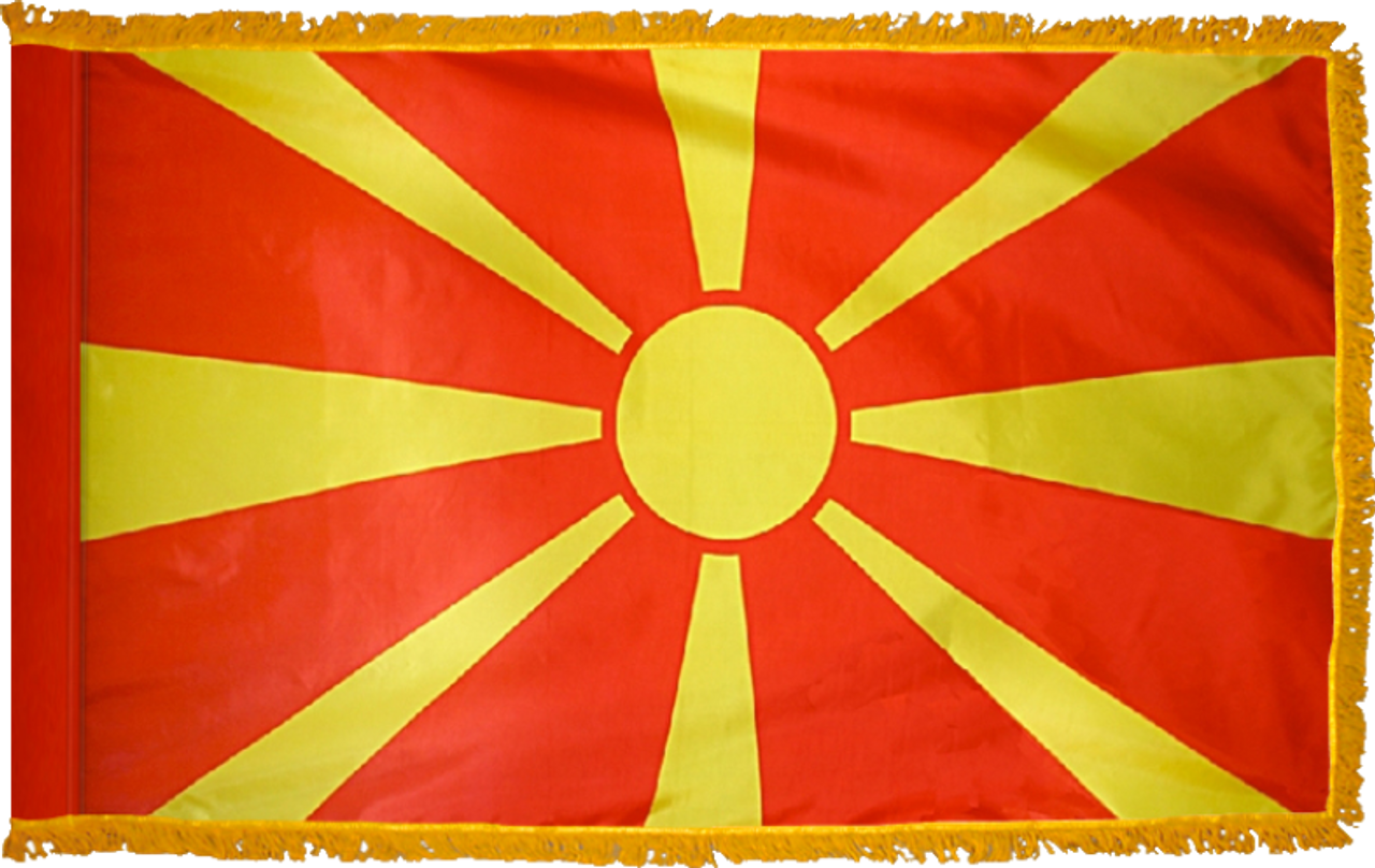 Macedonia Flag (UN) Indoor Nylon