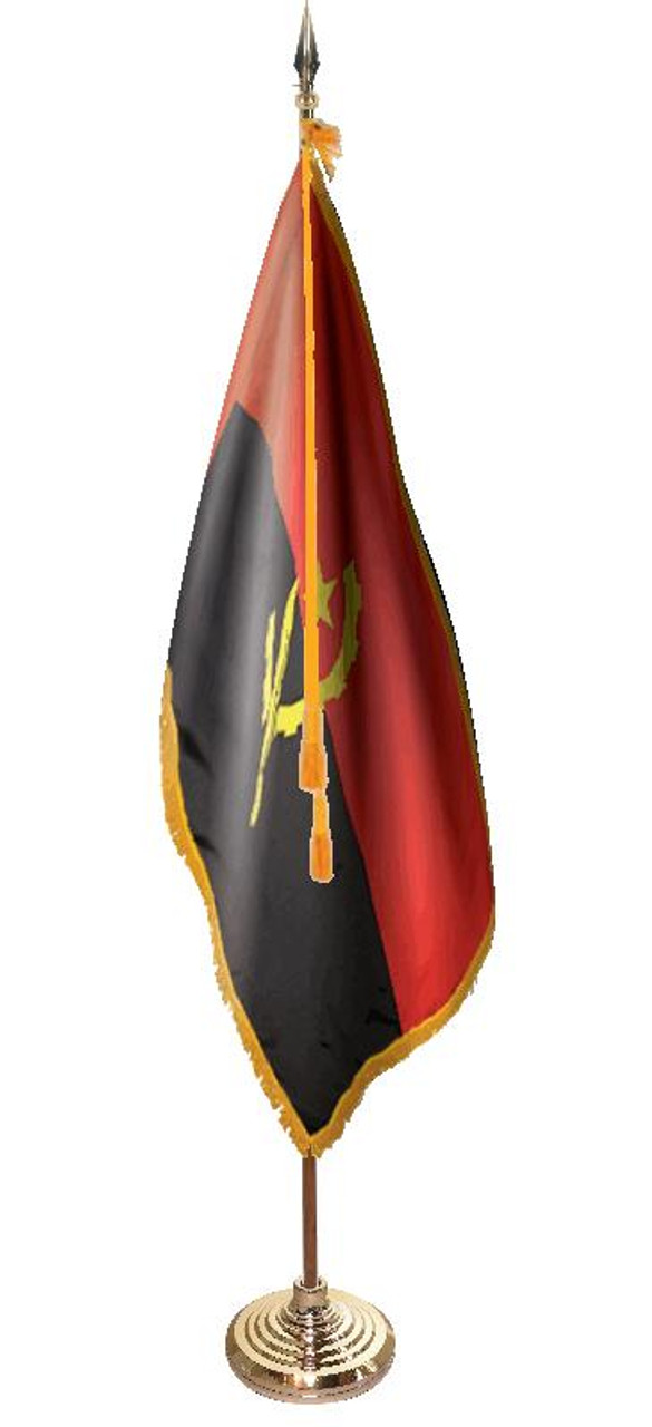  Angola Presentation Flag & Flagpole Set 