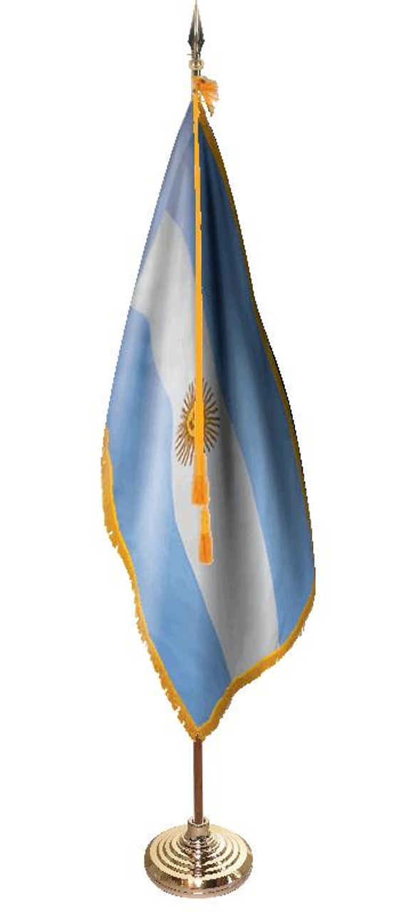  Argentina Presentation Flag & Flagpole Set 