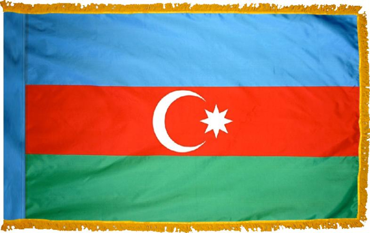  Azerbaijan Presentation Flag & Flagpole Set 