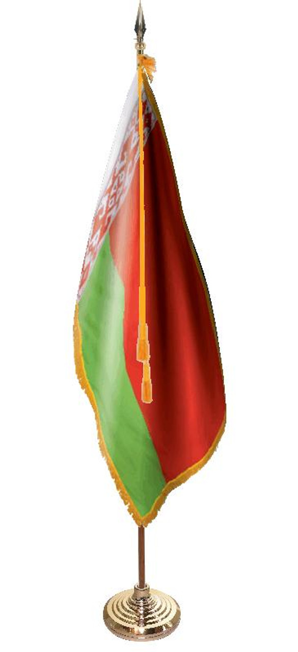  Belarus Presentation Flag & Flagpole Set 