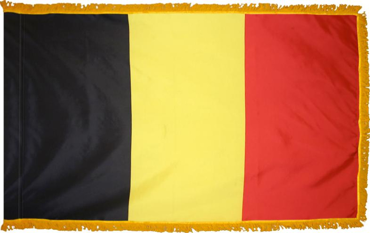  Belgium Presentation Flag & Flagpole Set 