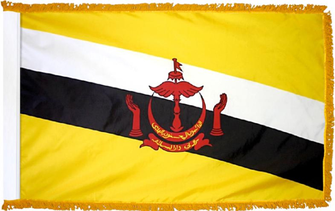  Brunei Presentation Flag & Flagpole Set 
