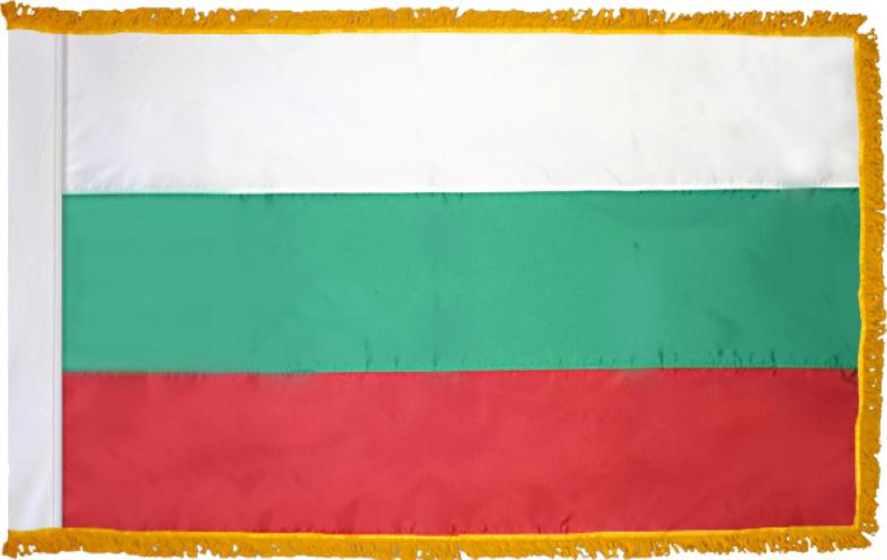 Bulgaria Presentation Flag & Flagpole Set 