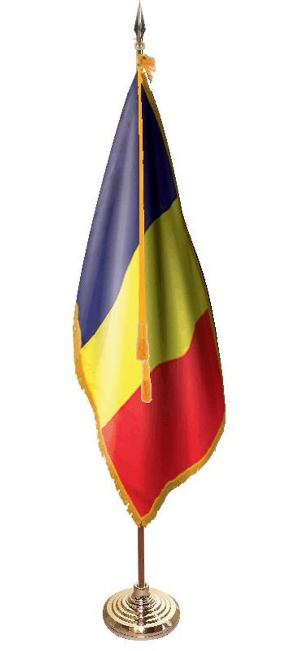  Chad Presentation Flag & Flagpole Set 