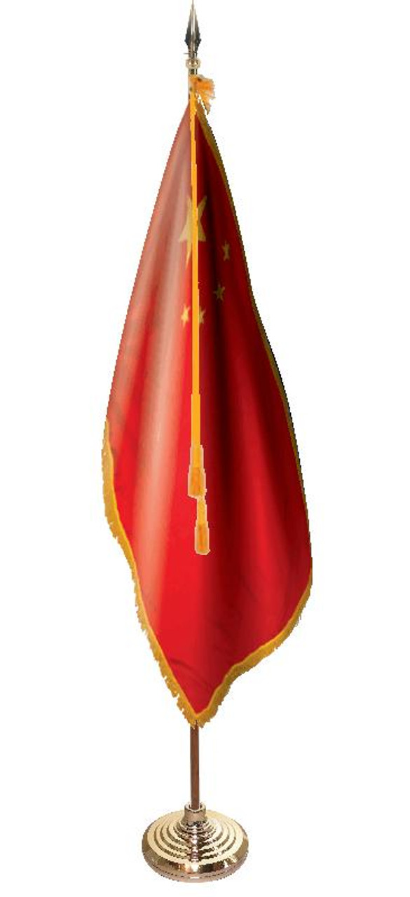  China Presentation Flag & Flagpole Set 