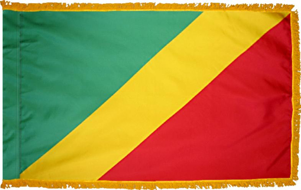  Congo Presentation Flag & Flagpole Set 