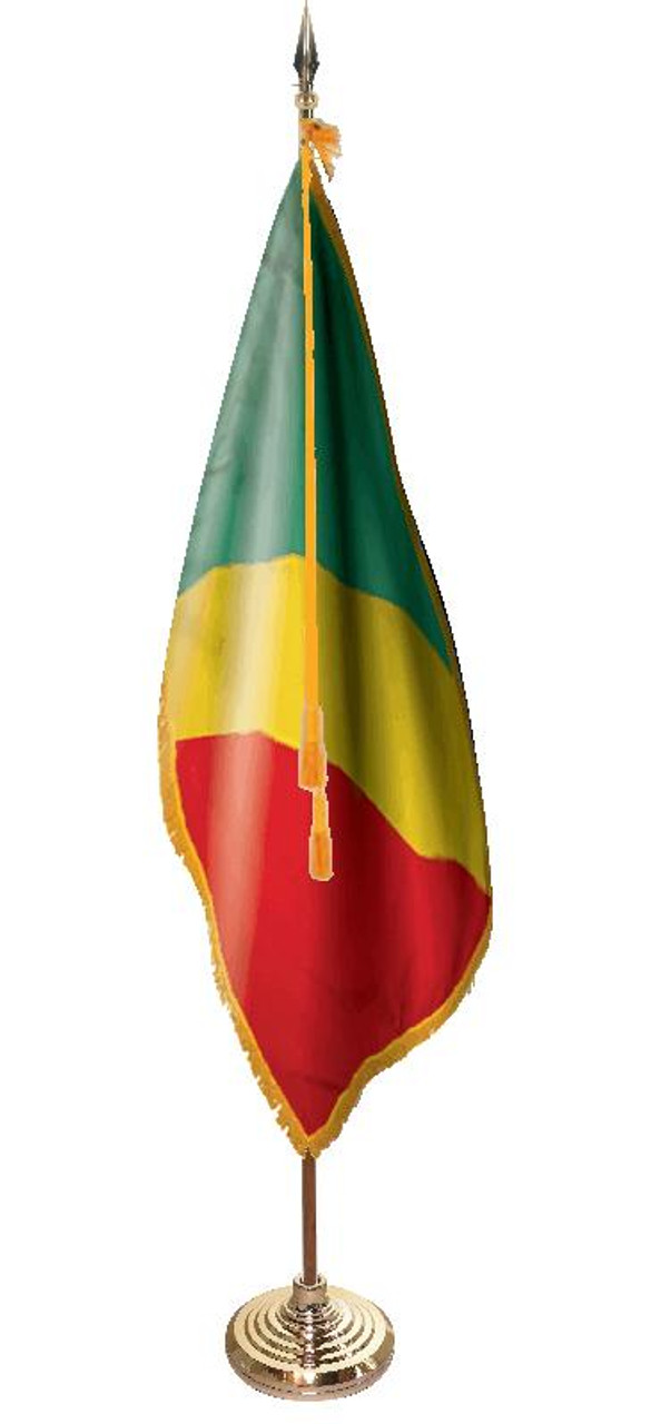  Congo Presentation Flag & Flagpole Set 