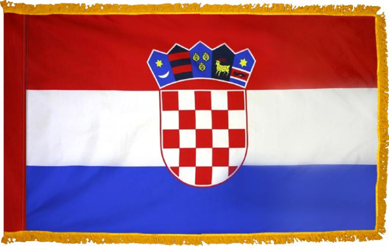  Croatia Presentation Flag & Flagpole Set 