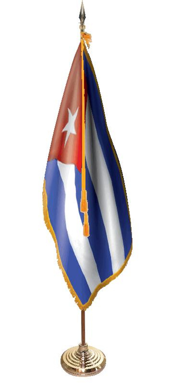  Cuba Presentation Flag & Flagpole Set 