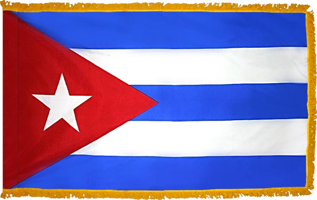  Cuba Presentation Flag & Flagpole Set 