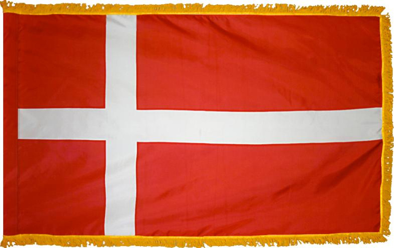  Denmark Presentation Flag & Flagpole Set 