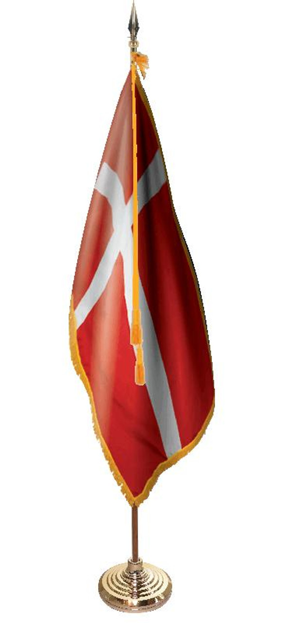  Denmark Presentation Flag & Flagpole Set 