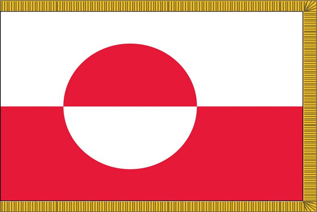  Greenland Presentation Flag & Flagpole Set 