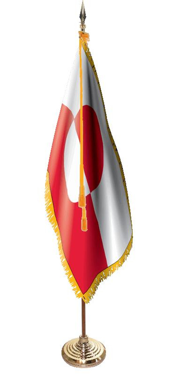  Greenland Presentation Flag & Flagpole Set 