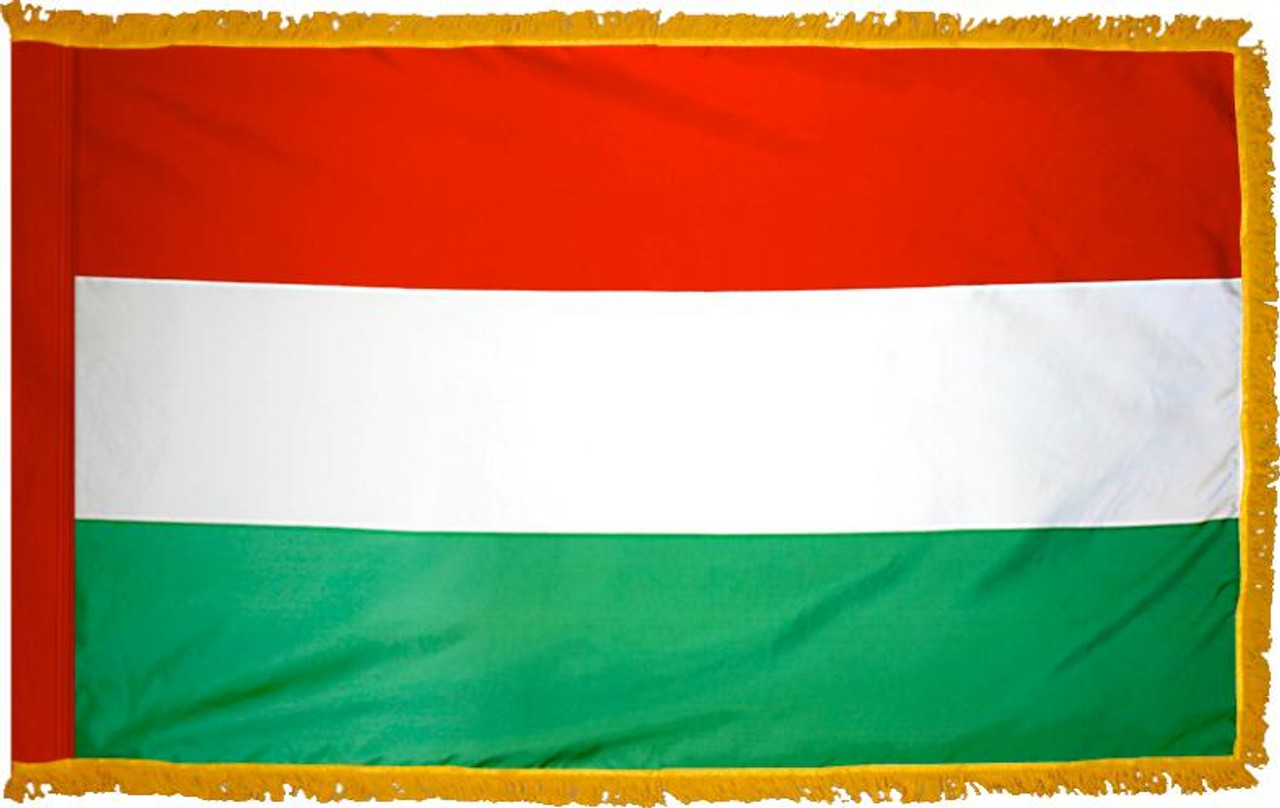  Hungary Presentation Flag & Flagpole Set 
