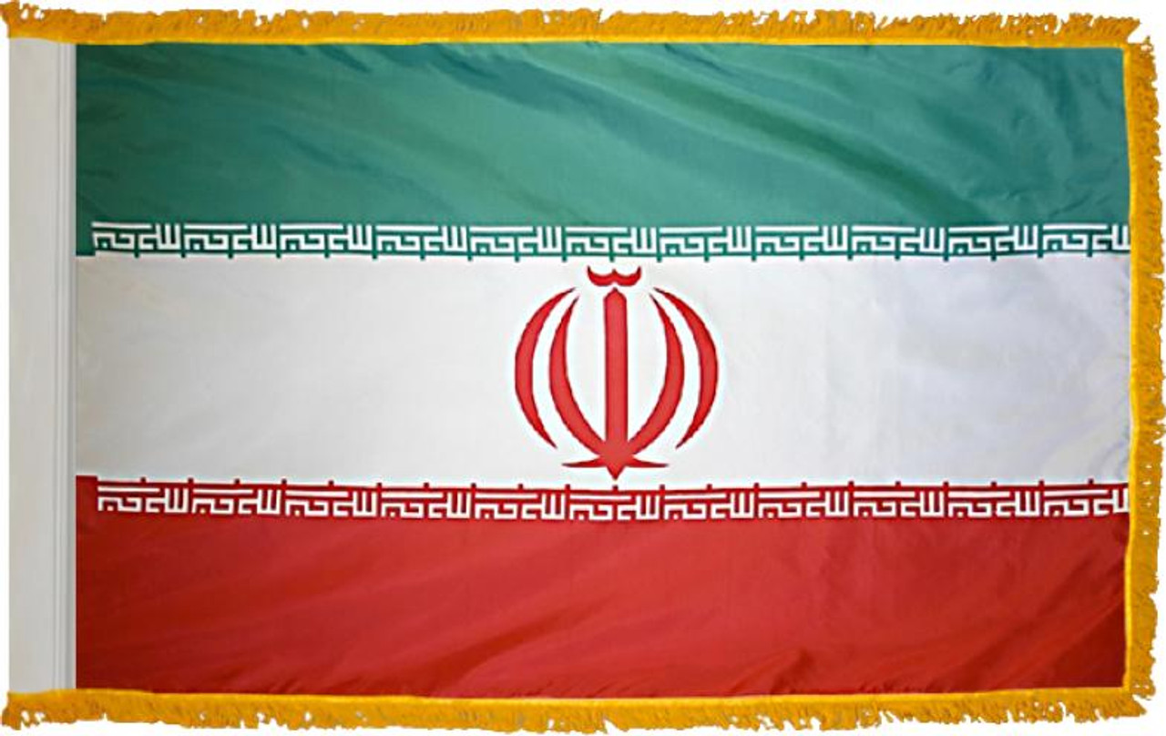  Iran Presentation Flag & Flagpole Set 