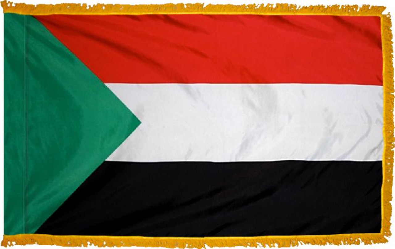 Sudan Presentation Flag & Flagpole Set