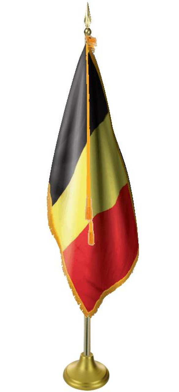  Belgium 11' Presentation Flag & Flagpole Set 
