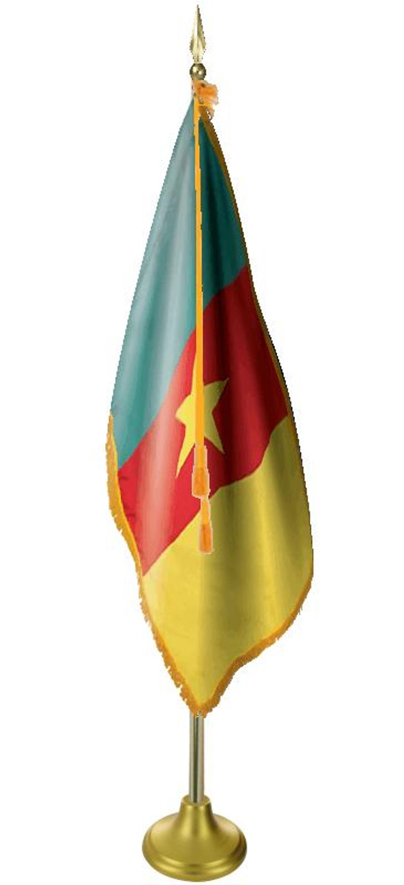 Cameroon 11' Presentation Flag & Flagpole Set 