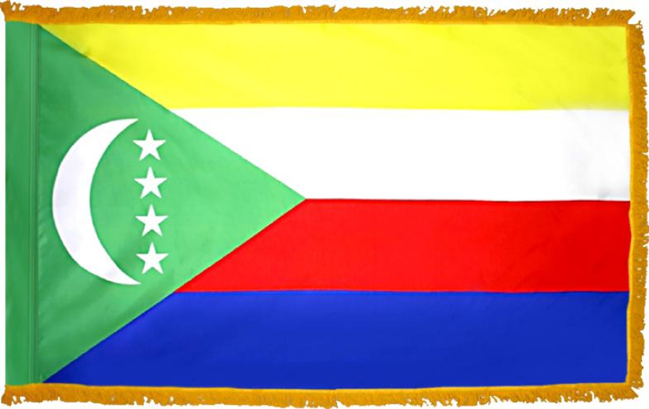 Comoros 11' Presentation Flag & Flagpole Set 