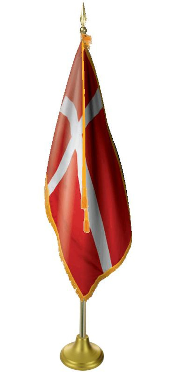  Denmark 11' Presentation Flag & Flagpole Set 