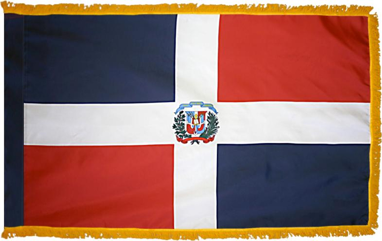  Dominican Republic 11' Presentation Flag & Flagpole Set 
