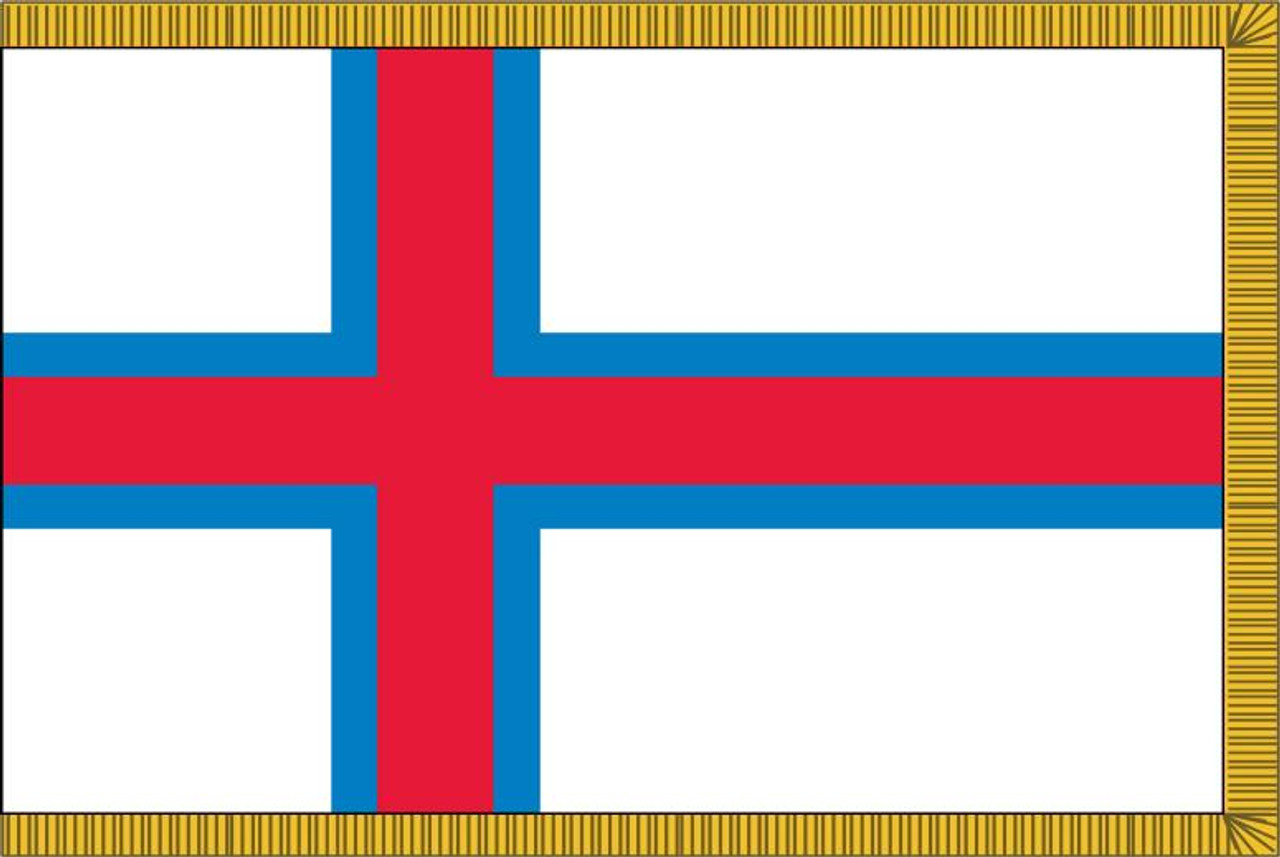  Faroe Islands 11' Presentation Flag & Flagpole Set 