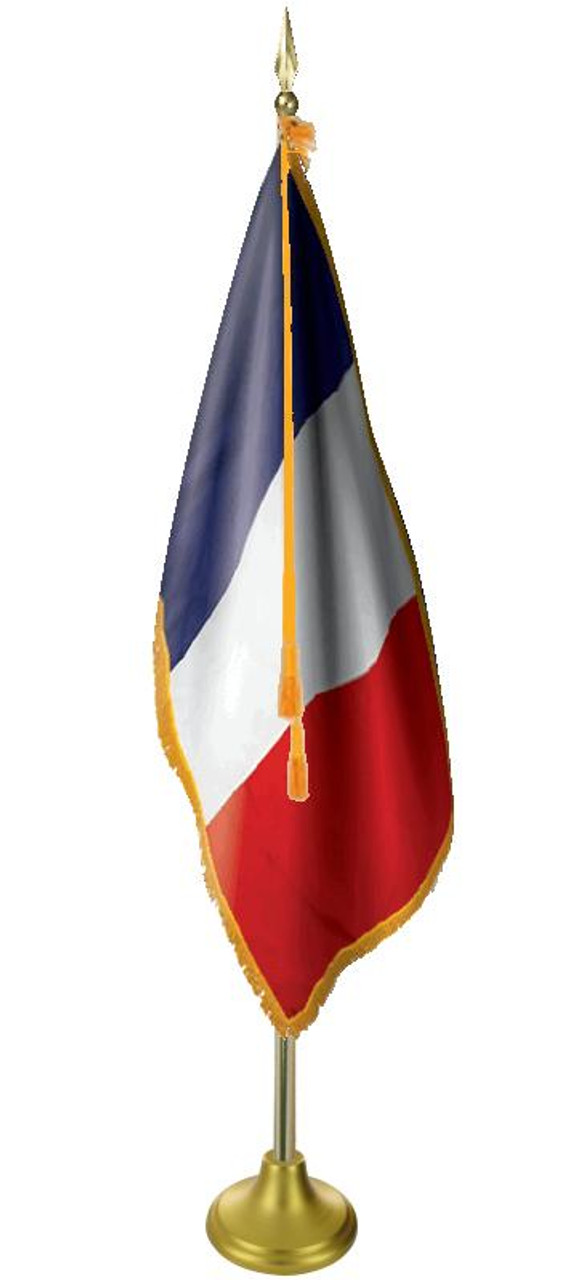  France 11' Presentation Flag & Flagpole Set 