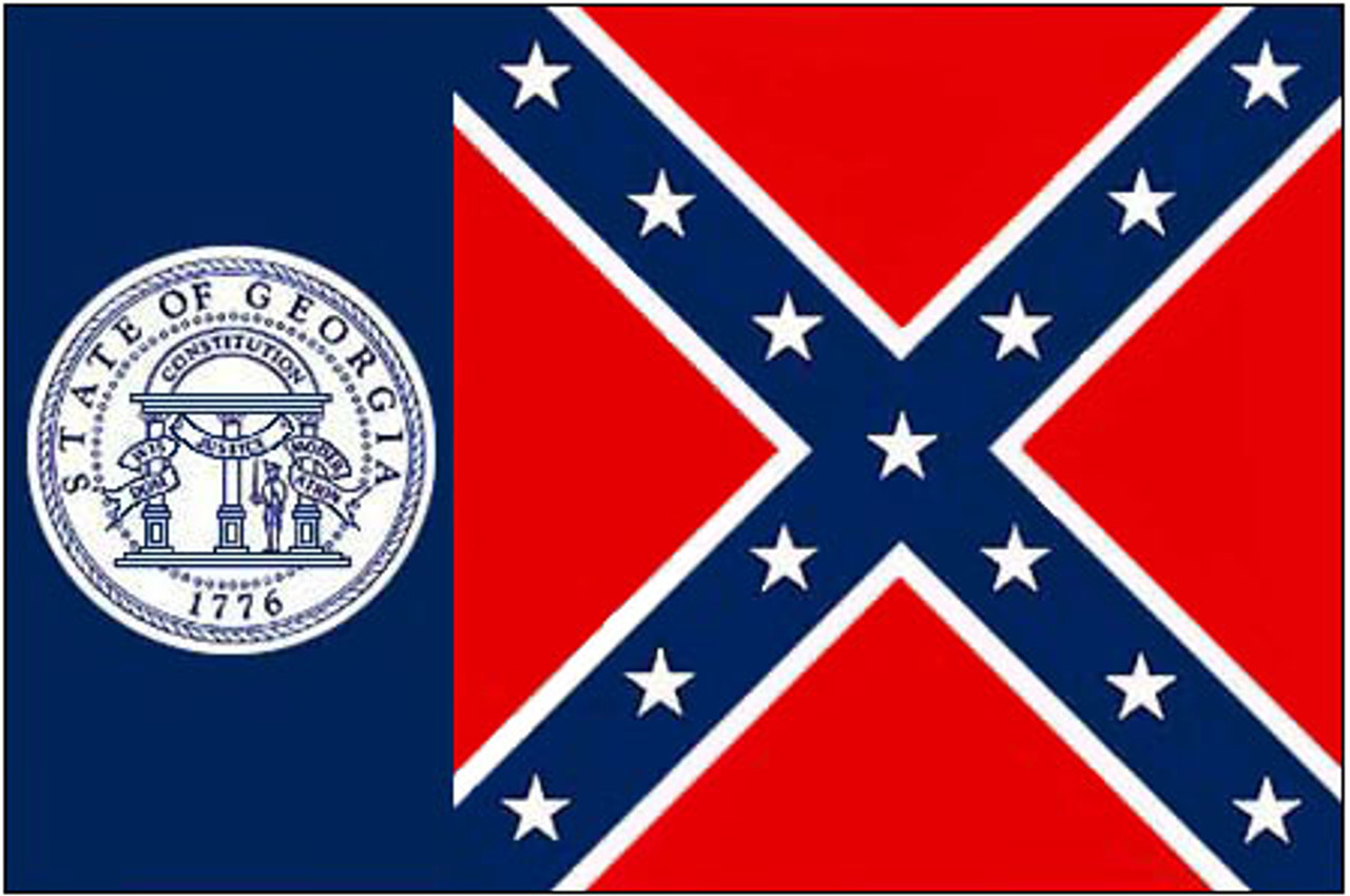 Georgia State Flag 5' x 8' Printed Nylon