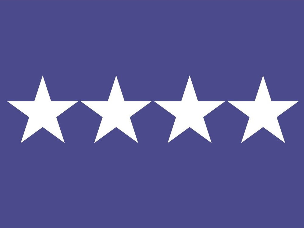 Air Force General Flag, 4 Star Nylon Applique with Pole Hem, Size 3' X 4', GAF4-103043