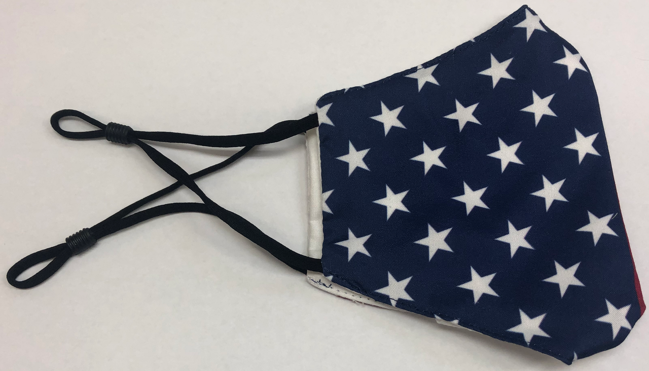 American Flag Design Face Mask with PM2.5 Filter Insert