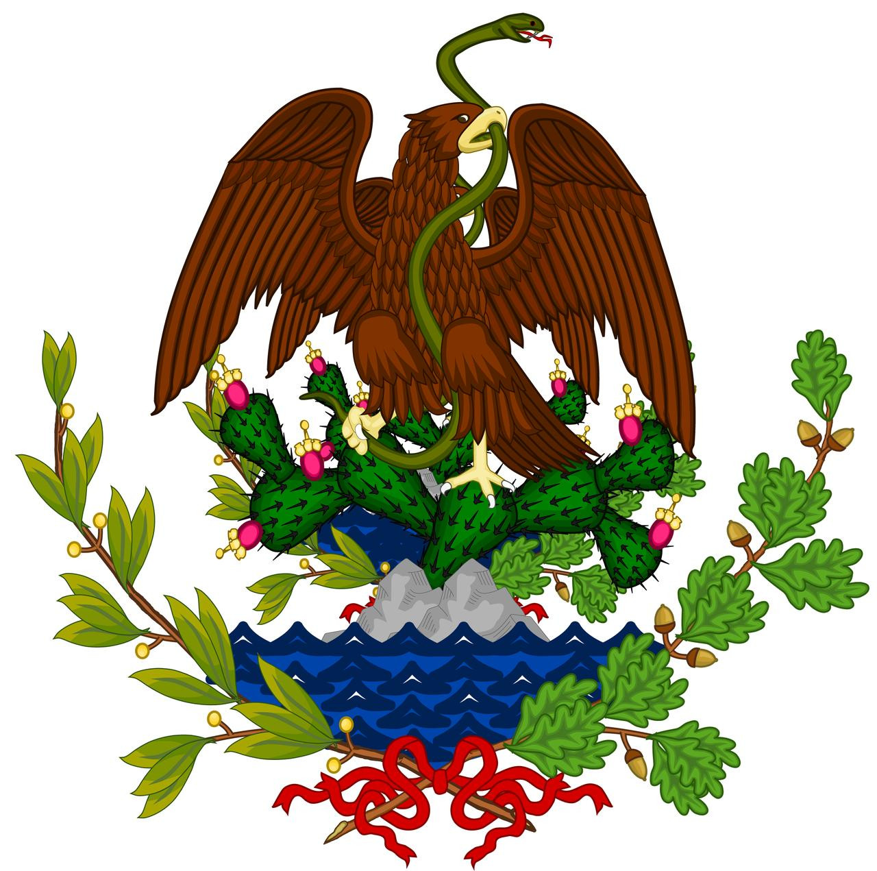 National Flag 12"x18" Historical Mexico Custom Cotton Applique Flag 