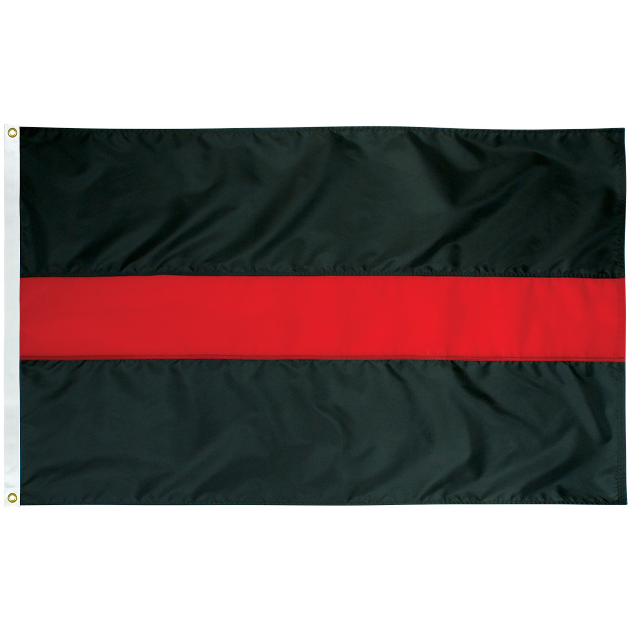 Thin Red Line Flag 2' X 3', Nylon with Header and Grommets