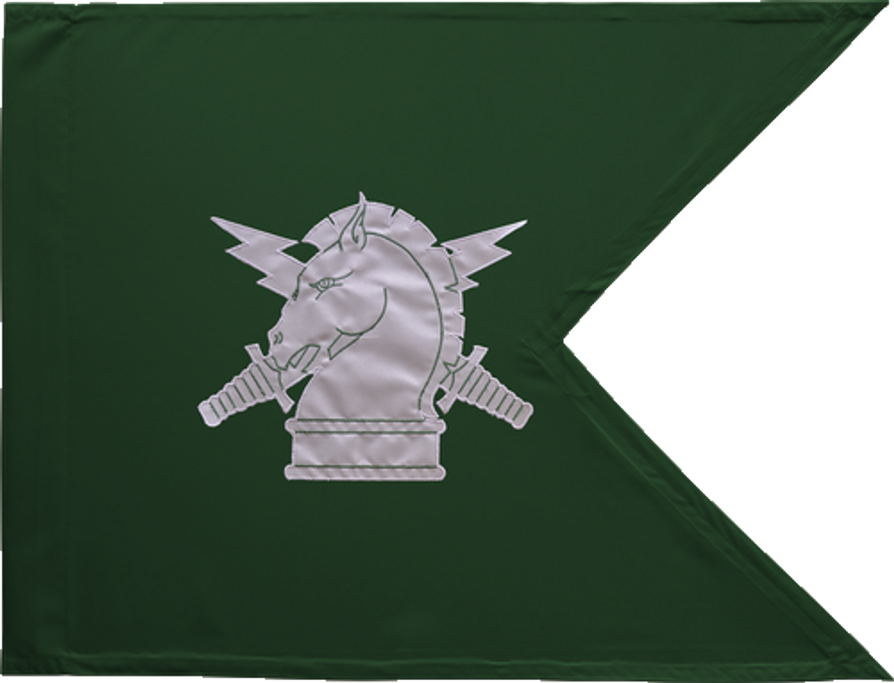 U.S. Army Psychological Operations Guidon Flag, Nylon Applique, PoleHem with Swallowtail, Size 20" x 27.75"