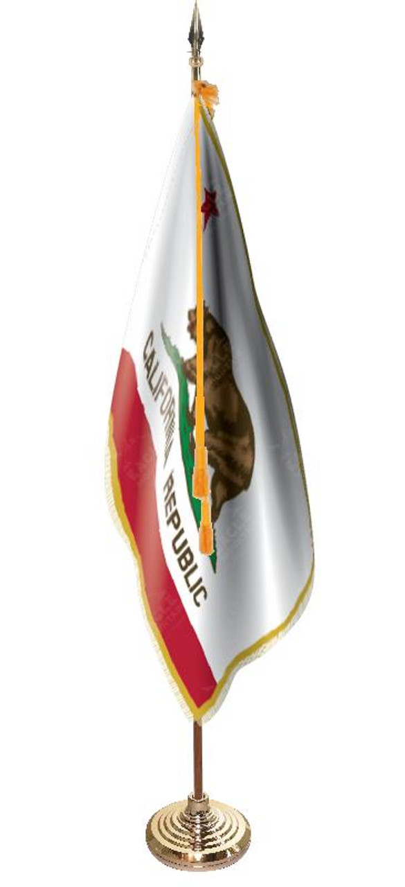  California Presentation Flag & Flagpole Set 