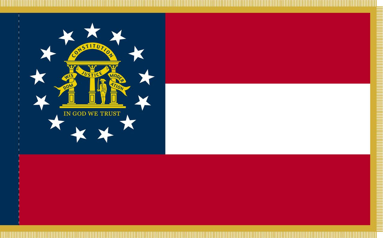  Georgia Presentation Flag & Flagpole Set 
