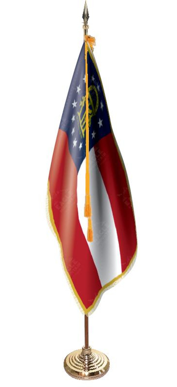  Georgia Presentation Flag & Flagpole Set 
