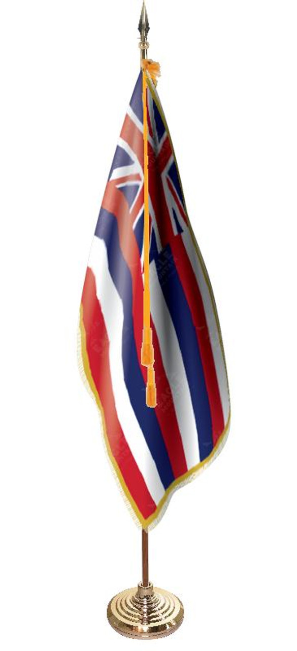  Hawaii Presentation Flag & Flagpole Set 