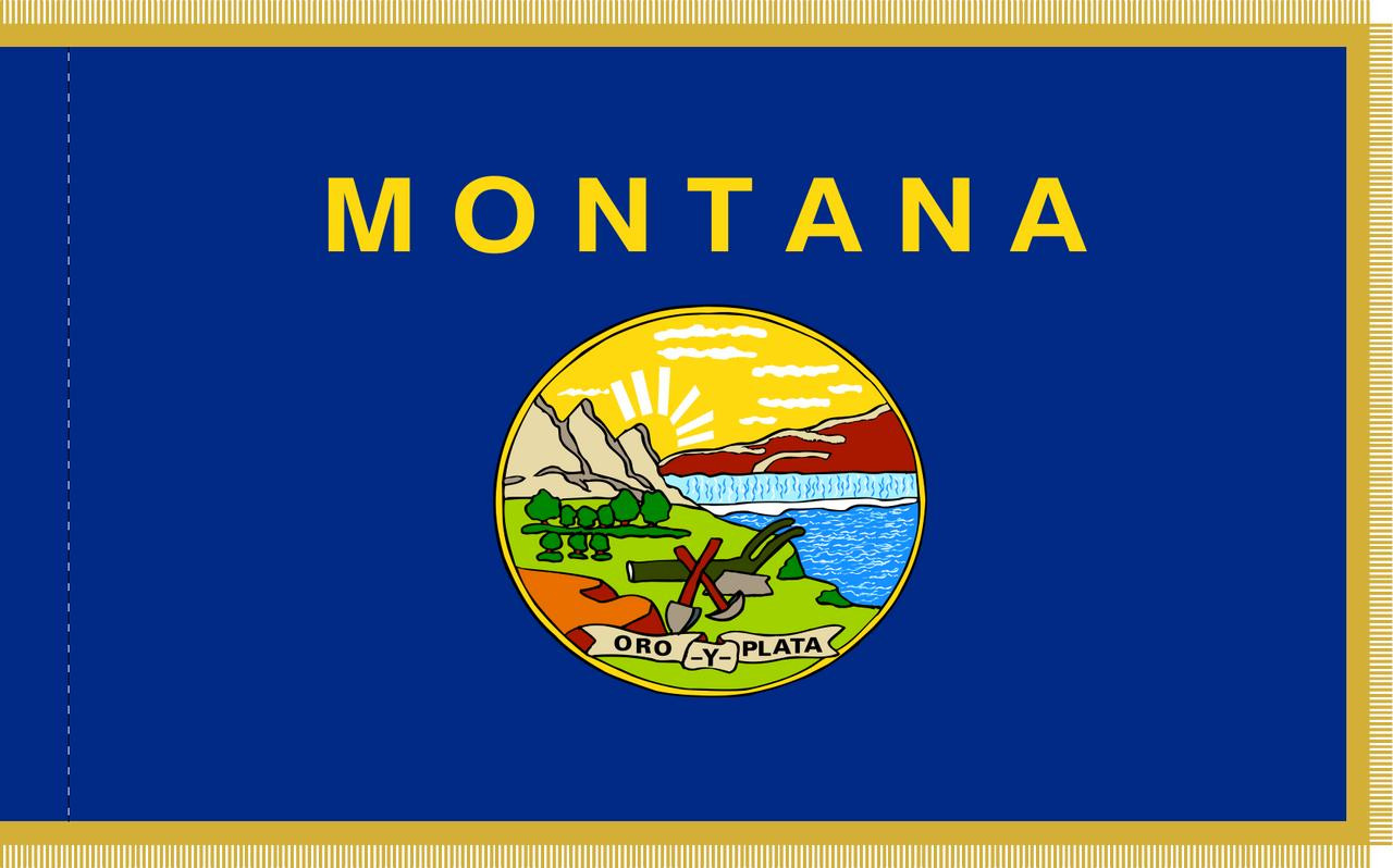  Montana Presentation Flag & Flagpole Set 