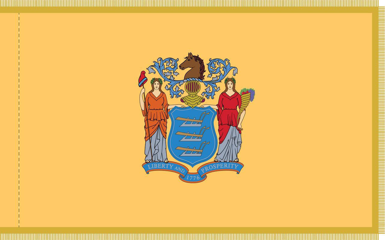  New Jersey Presentation Flag & Flagpole Set 