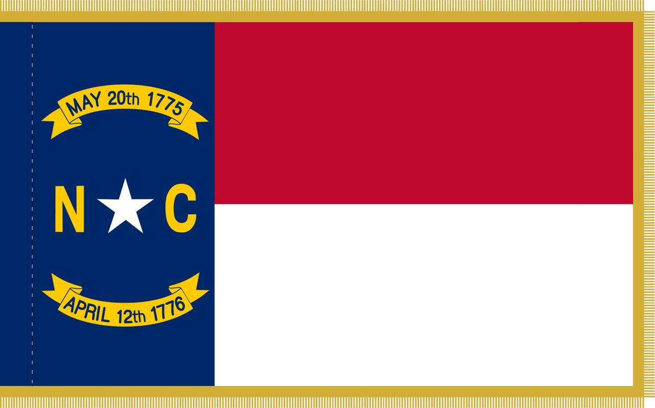  North Carolina Presentation Flag & Flagpole Set 
