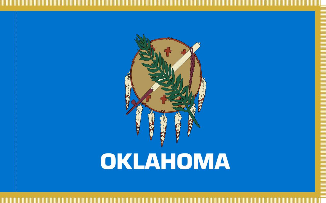  Oklahoma Presentation Flag & Flagpole Set 
