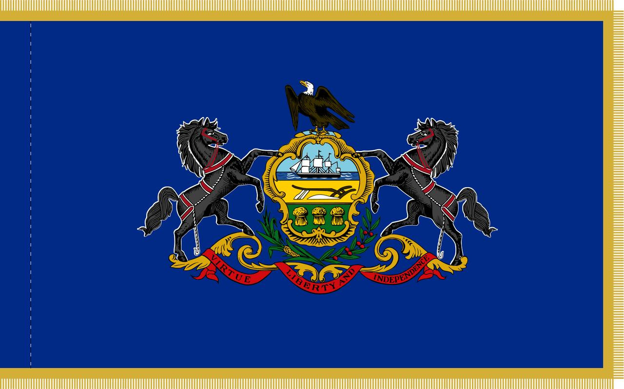  Pennsylvania Presentation Flag & Flagpole Set 