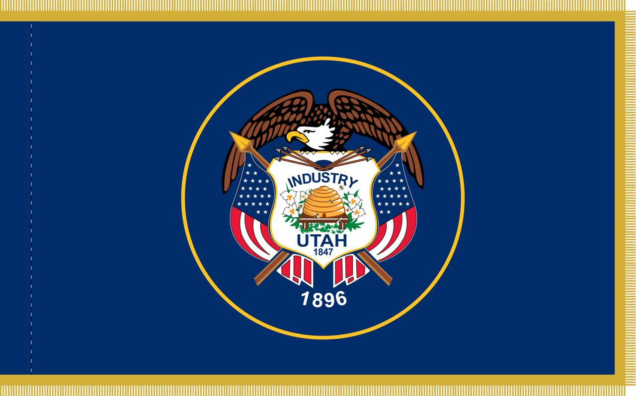  Utah Presentation Flag & Flagpole Set 