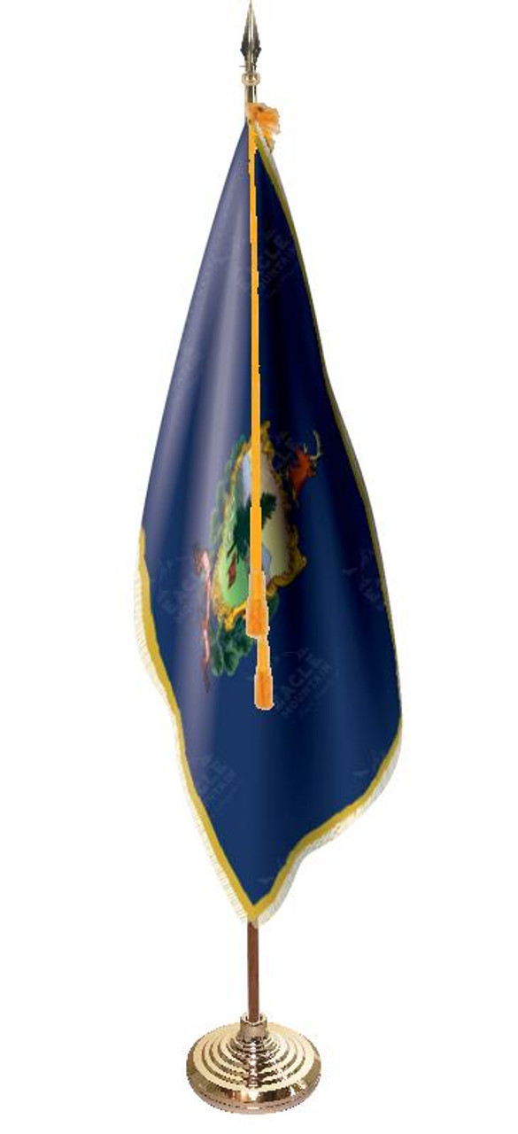  Vermont Presentation Flag & Flagpole Set 