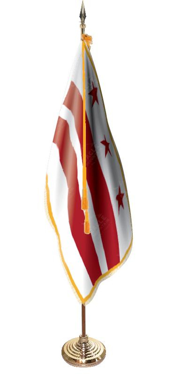  District of Columbia Presentation Flag & Flagpole Set 
