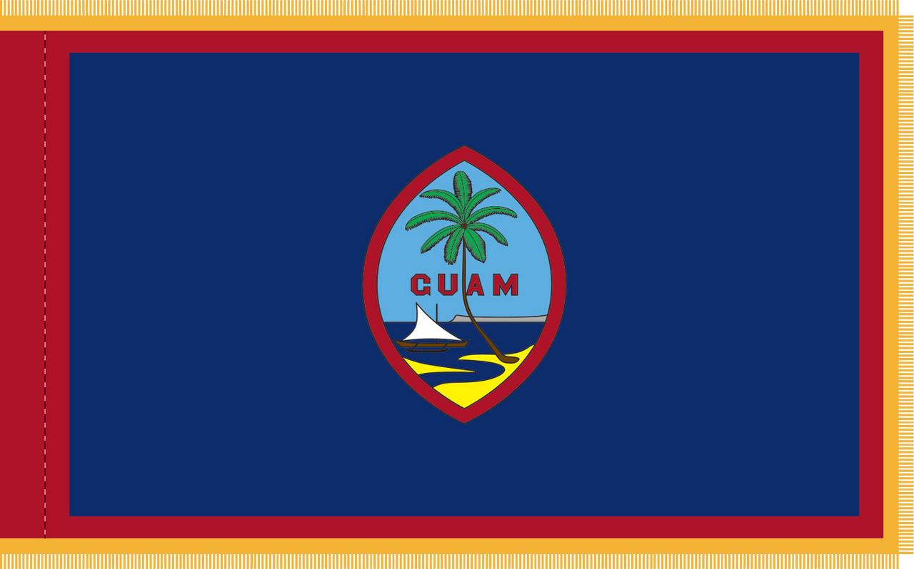  Guam Presentation Flag & Flagpole Set 